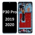 Huawei P30 Pro (2019) // P30 Pro New Edition (2020) with frame LCD touch screen (Original Service Pack) [AURORA Blue] H-300